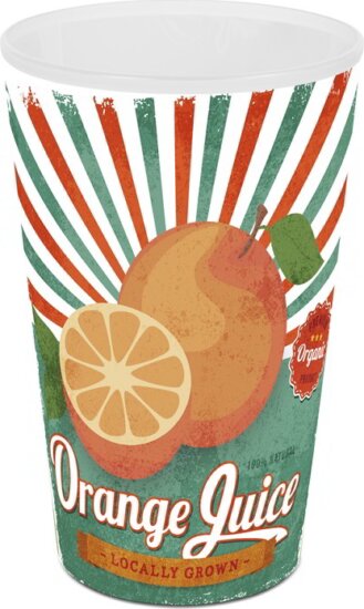 Iris Orange Juice 650ml Üveg pohár - Mintás