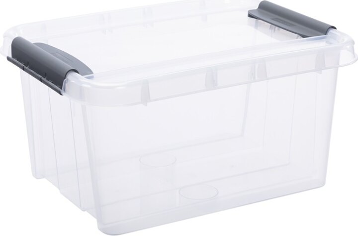 Iris Probox Műanyag Tárolódoboz zárható tetővel 32L - Átlátszó