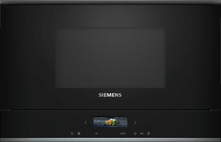 Siemens BE732R1B1 IQ700 beépíthető Mikrohullámű sütő 21L 900W - Fekete