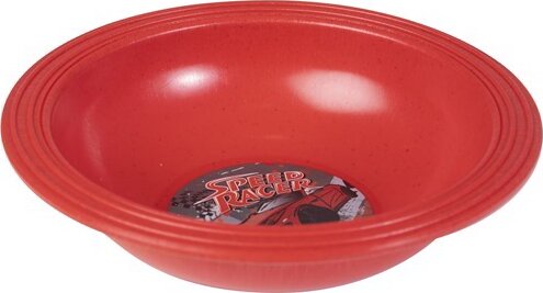 Iris Speed Racer Műanyag gyerek mélytányér 20cm - Piros mintás Iris Speed Racer Műanyag gyerek mélytányér 20cm - Piros mintás