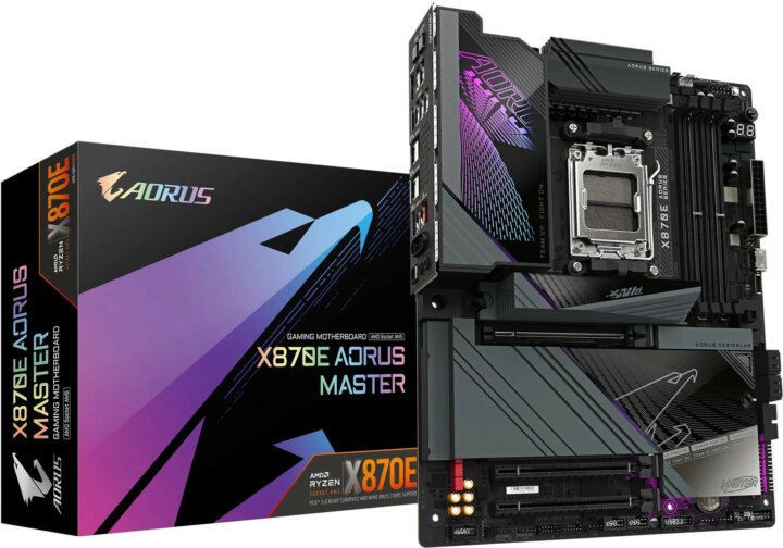 GIGABYTE X870E AORUS MASTER DDR5 AMD AM5 ATX Alaplap GIGABYTE X870E AORUS MASTER DDR5 AMD AM5 ATX Alaplap