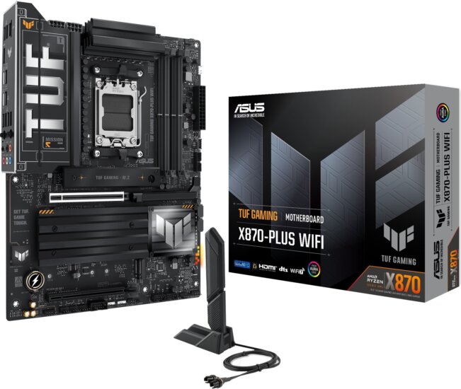 ASUS TUF GAMING X870-PLUS WIFI DDR5 AMD AM5 ATX Alaplap