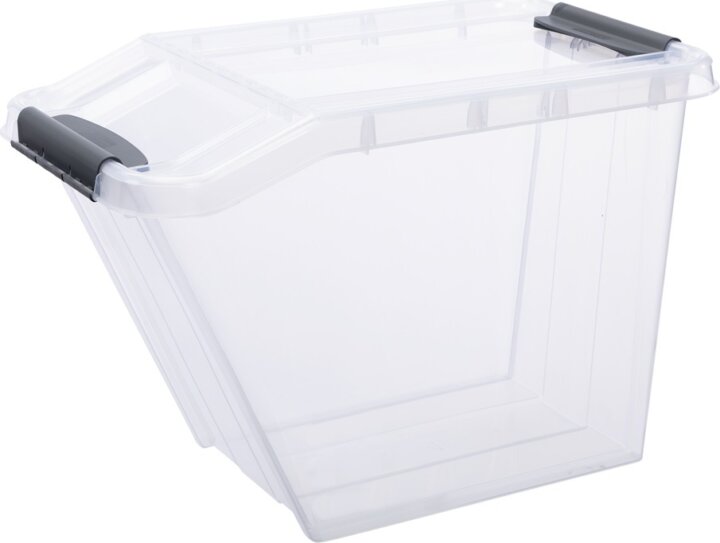 Iris Probox Műanyag Tárolódoboz tetővel 58L - Álátszó