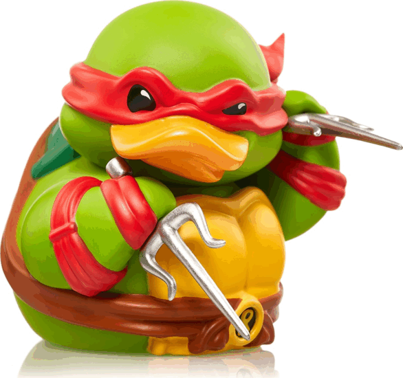 Numskull Tubbz Boxed Tini Ninja Mutáns Teknőcök - Raphael gumikacsa figura