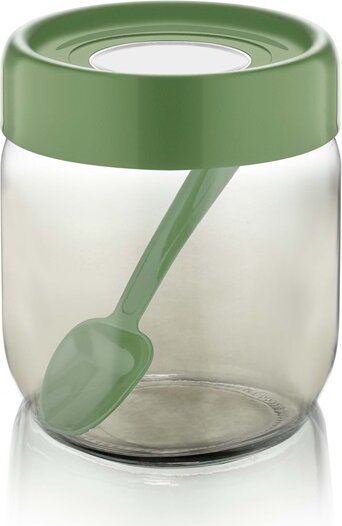 Iris C-00421 Rainbow Üveg ételtároló edény 425ml - Zöld Iris C-00421 Rainbow Üveg ételtároló edény 425ml - Zöld