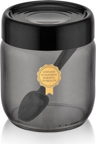 Iris C-00361 Black Pearl Üveg ételtároló edény 425ml - Fekete