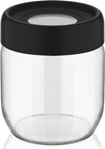 Iris C-00114 Ring Üveg ételtároló edény 0,42L - Fekete / Elefántcsont / Szürke