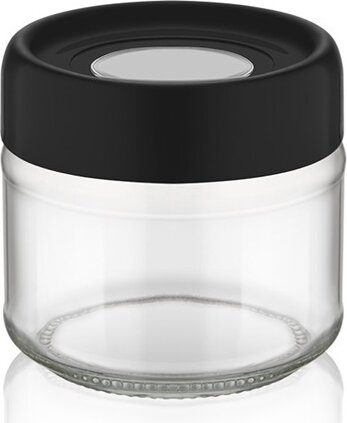 Iris C-00113 Ring Üveg ételtároló edény 0,3L - Fekete / elefántcsont / szürke