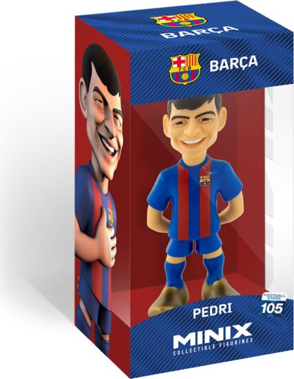 Minix 105 Football Stars - FC Barcelona Pedri gyűjthető Focista figura 12cm