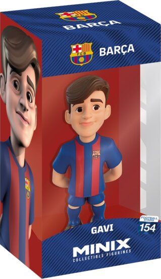 Minix 154 Football Stars - FC Barcelona Gavi gyűjthető Focista figura 12cm