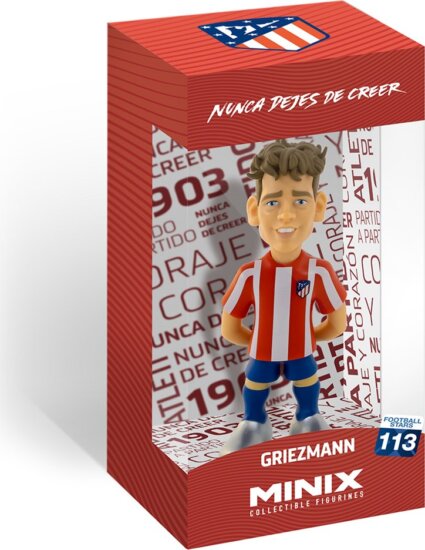 Minix 113 Football Stars - Atletico de Madrid Antoine Griezmann gyűjthető Focista figura 12cm