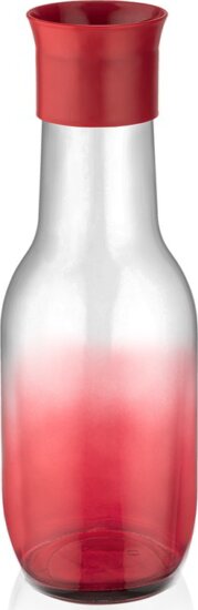 Iris C-00477 Rainbow Üveg Kulacs 1000ml - Átlátszó piros