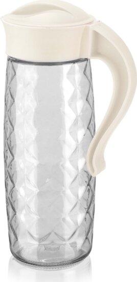 Iris C-00315 Domi Crystal Üveg kancsó 1,6L - Fekete / elefántcsont