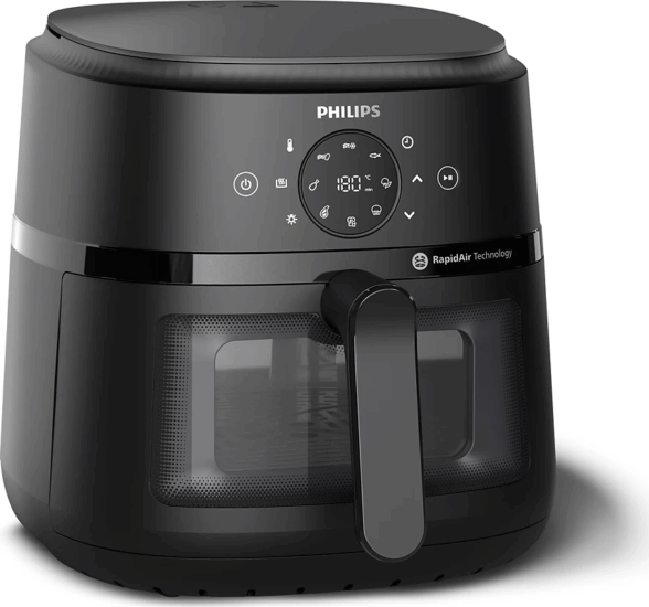 Philips 2000 XL NA230/00 AirFryer Okos Forrólevegős sütő 6,2L 1700 Watt - Fekete