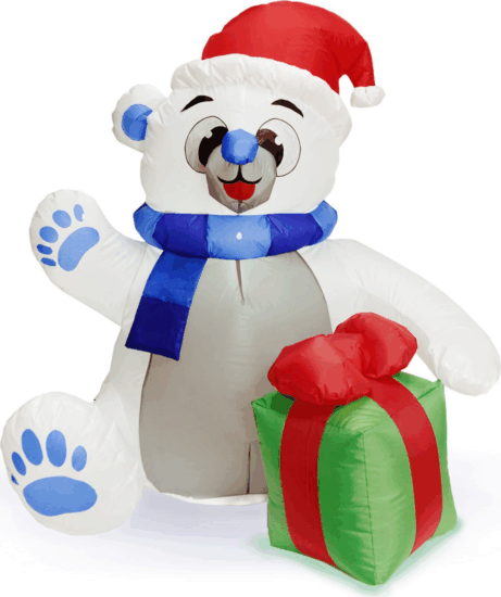 Family Decor 58067K Felfújható Jegesmedve Karácsonyi dekoráció 120cm Family Decor 58067K Felfújható Jegesmedve Karácsonyi dekoráció 120cm