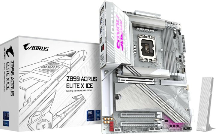 Gigabyte Z890 Aorus Elite X ICE DDR5 Intel s1851 ATX Alaplap Gigabyte Z890 Aorus Elite X ICE DDR5 Intel s1851 ATX Alaplap