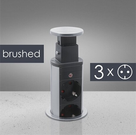 Delight 20430B Süllyesztett Rejtett elosztó 3 aljzatos 1.5m - Fekete/Ezüst Delight 20430B Süllyesztett Rejtett elosztó 3 aljzatos 1.5m - Fekete/Ezüst