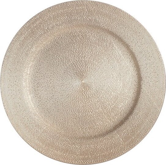 Iris 671950 Fém kerek dekor tálca 33 cm - Arany