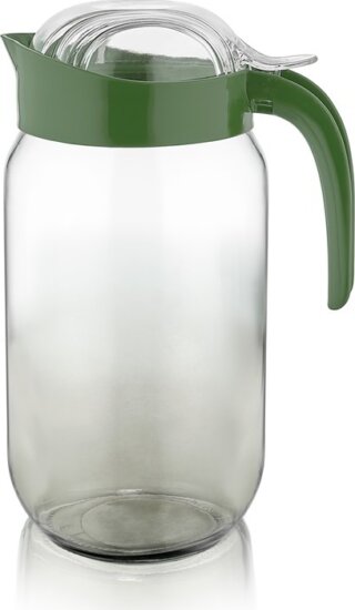 Iris C-00490 Rainbow Üveg kancsó 1.0L - Átlátszó / zöld