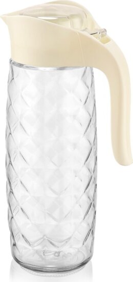 Iris C-00235 Amfora Crystal Üveg kancsó 1,6L - Fekete / elefántcsont