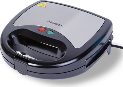 Bewello BW1024 3in1 Szendvicssütő gofrisütő és grill 800W - Fekete / Szürke