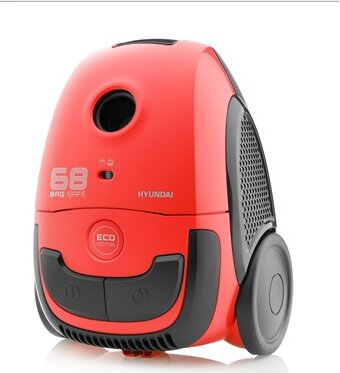 Hyundai VC068R Porzsákos Vezetékes Porszívó 800W - Fekete/Piros