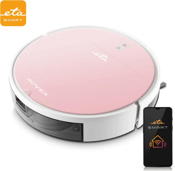 Eta Rover 1248 Robotporszívó 2in1 Felmosó funkcióval - Rózsaszín Eta Rover 1248 Robotporszívó 2in1 Felmosó funkcióval - Rózsaszín