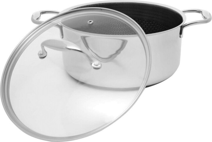 Kohersen 71104 Black Cube Lábas Üveg fedővel 24cm / 4.9L - Ezüst Kohersen 71104 Black Cube Lábas Üveg fedővel 24cm / 4.9L - Ezüst