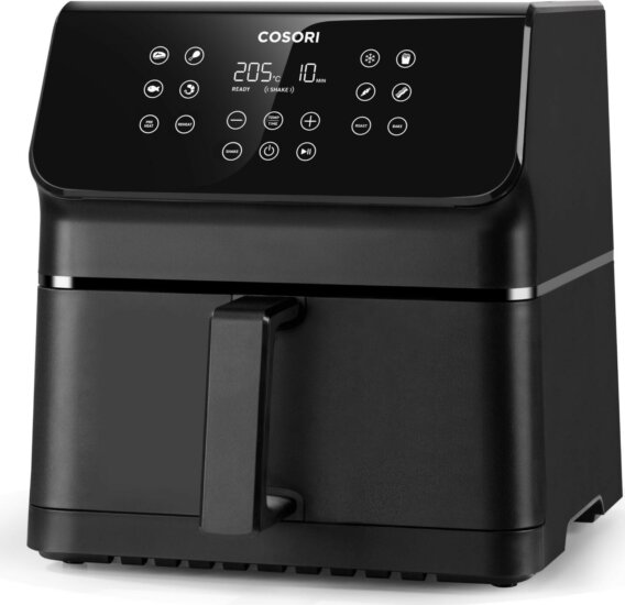 Cosori CAF-P651-KEUR Premium II AirFryer Forrólevegős sütő 6,2L 1700 Watt - Fekete