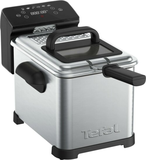 Tefal FR507D Family Pro Digital Olajsütő 4L 2400 Watt - Inox / Fekete Tefal FR507D Family Pro Digital Olajsütő 4L 2400 Watt - Inox / Fekete