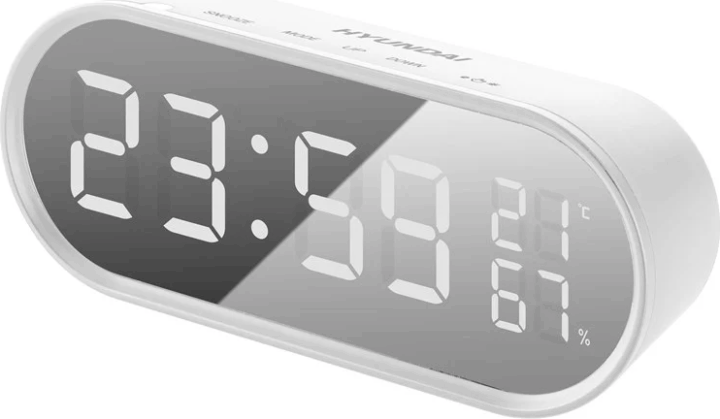 Hyundai AC331W Elemes Ébreszrőóra - Fehér