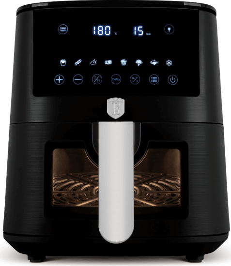 Berlinger Haus BH/9557 AirFryer Forrólevegős sütő 5L 1400 Watt - Fekete