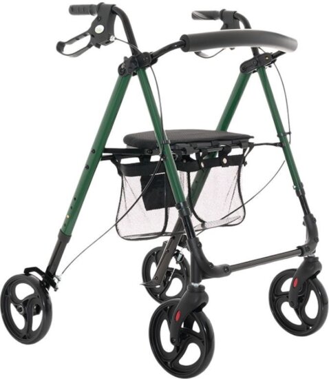 Qmed Állítható magasságú Rollátor Max 136kg - Zöld Qmed Állítható magasságú Rollátor Max 136kg - Zöld