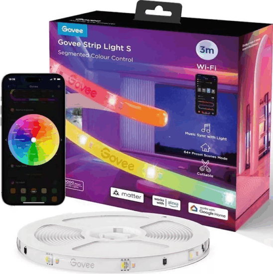 Govee H612FCD1 Dekor LED szalag 3m - RGBIC Govee H612FCD1 Dekor LED szalag 3m - RGBIC