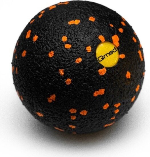 Qmed Standars Spot SMR masszázslabda - Fekete (8 cm)