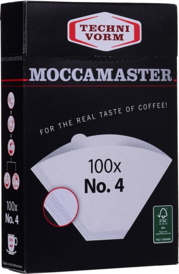 Moccamaster 85022 Papír Kávéfilter Moccamaster kávéfőzőkhöz 100 db Moccamaster 85022 Papír Kávéfilter Moccamaster kávéfőzőkhöz 100 db