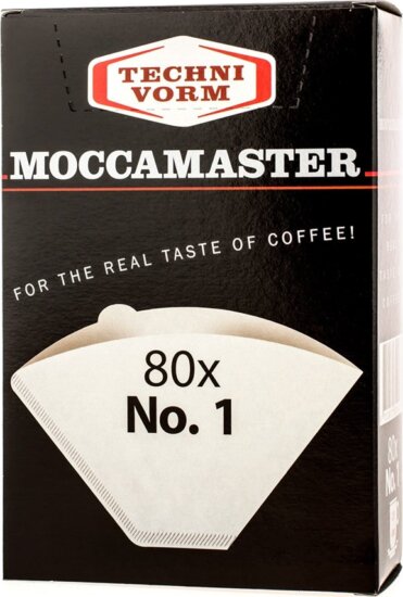 Moccamaster Nr1 Fehérített Kávé papírszűrő készlet 80 db Moccamaster Nr1 Fehérített Kávé papírszűrő készlet 80 db