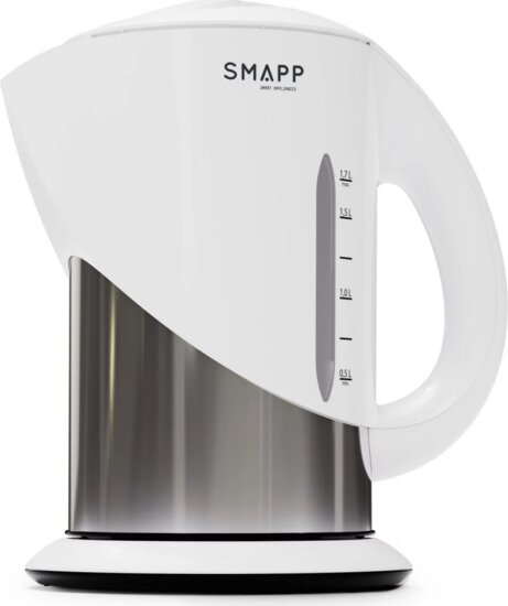 Smapp Cordless Vízforraló 1.7L 2200 Watt - Fehér / Ezüst