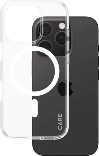 PanzerGlass Care Flagship Colors Apple iPhone 16 Pro Magsafe tok - Átlátszó / Fehér