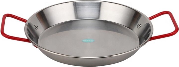 TOO KT-314 Paella Univerzális serpenyő szilikon fogóval 32cm - Ezüst