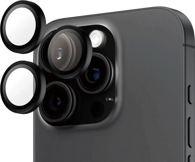 PanzerGlass Hoops Apple iPhone 16 Pro / 16 Pro Max kameravédő üveg - Fekete PanzerGlass Hoops Apple iPhone 16 Pro / 16 Pro Max kameravédő üveg - Fekete