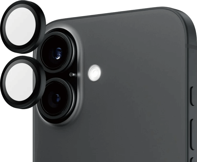 PanzerGlass Hoops Apple iPhone 16 / 16 Plus kameravédő üveg - Fekete PanzerGlass Hoops Apple iPhone 16 / 16 Plus kameravédő üveg - Fekete