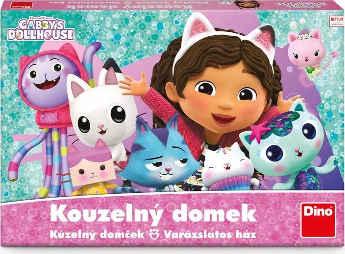 Dino Gabi babaháza Varázslatos ház Vidám és szórakoztató társasjáték