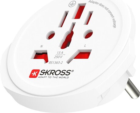 Skross 1.500211-2 EU Szabvány utazó hálózati Adapter - Fehér Skross 1.500211-2 EU Szabvány utazó hálózati Adapter - Fehér