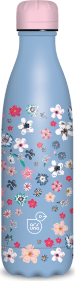 Ars Una Pearl Blossom Blue 24 Dupla falú Termosz kulacs 500ml - Kék mintás