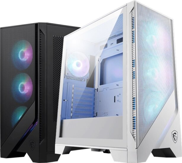 MSI MAG FORGE 320R AIRFLOW ARGB Midi Torony Gaming Számítógépház - Fehér