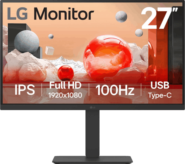 LG 27" 27BA650-B 16:9 FullHD IPS LCD Monitor - Fekete