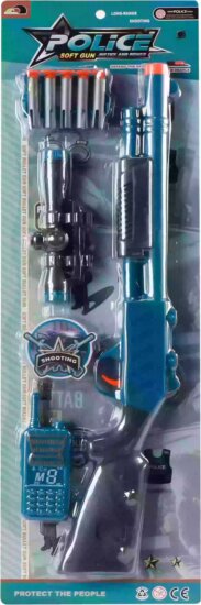 Rendőrségi szivacslövő Shotgun fegyver szett