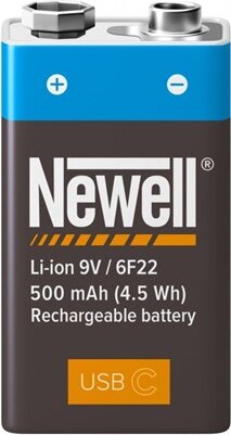 Newell NL3465 Újratölthető litium blokkelem USB-C 500mAh 9V
