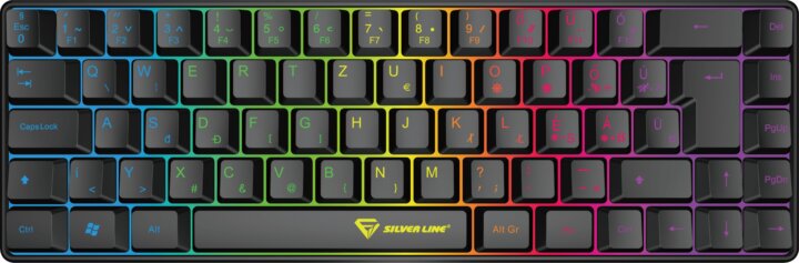 Silverline KB68 Vezetékes Gamer Billentyűzet RGB HUN - Fekete Silverline KB68 Vezetékes Gamer Billentyűzet RGB HUN - Fekete